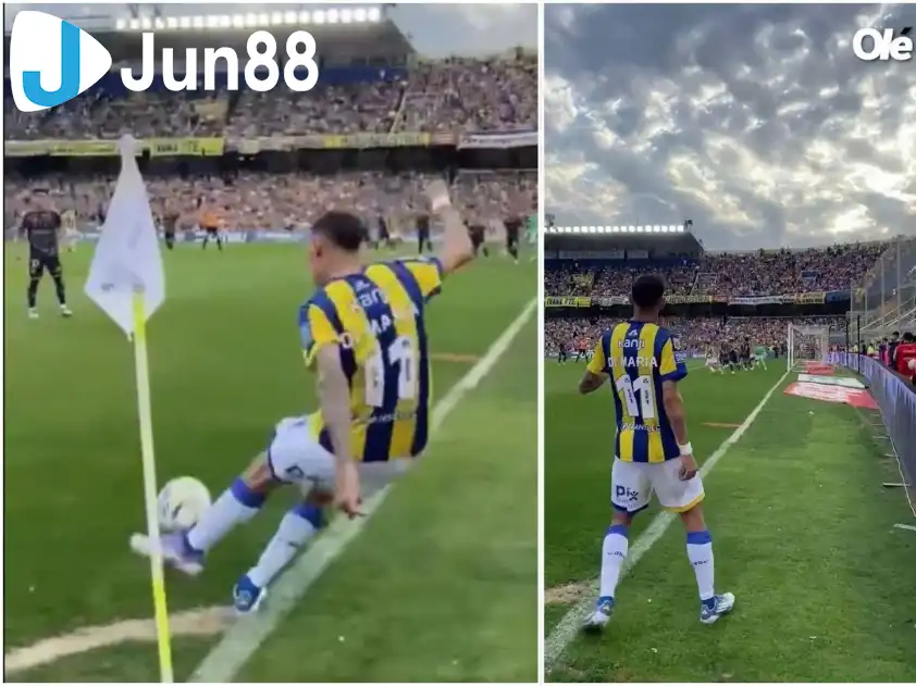 Cự ly không tưởng của bàn thắng. (Ảnh: The Sun)