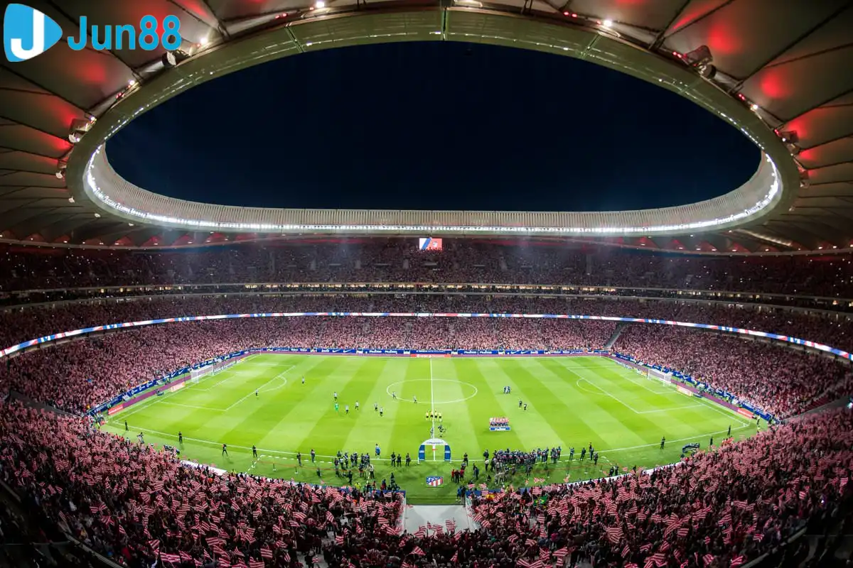 Sân nhà của Atletico Madrid là sân bóng hiện đại bậc nhất châu Âu (Ảnh: GOAL) Sân nhà của Atletico Madrid là sân bóng hiện đại bậc nhất châu Âu (Ảnh: GOAL)